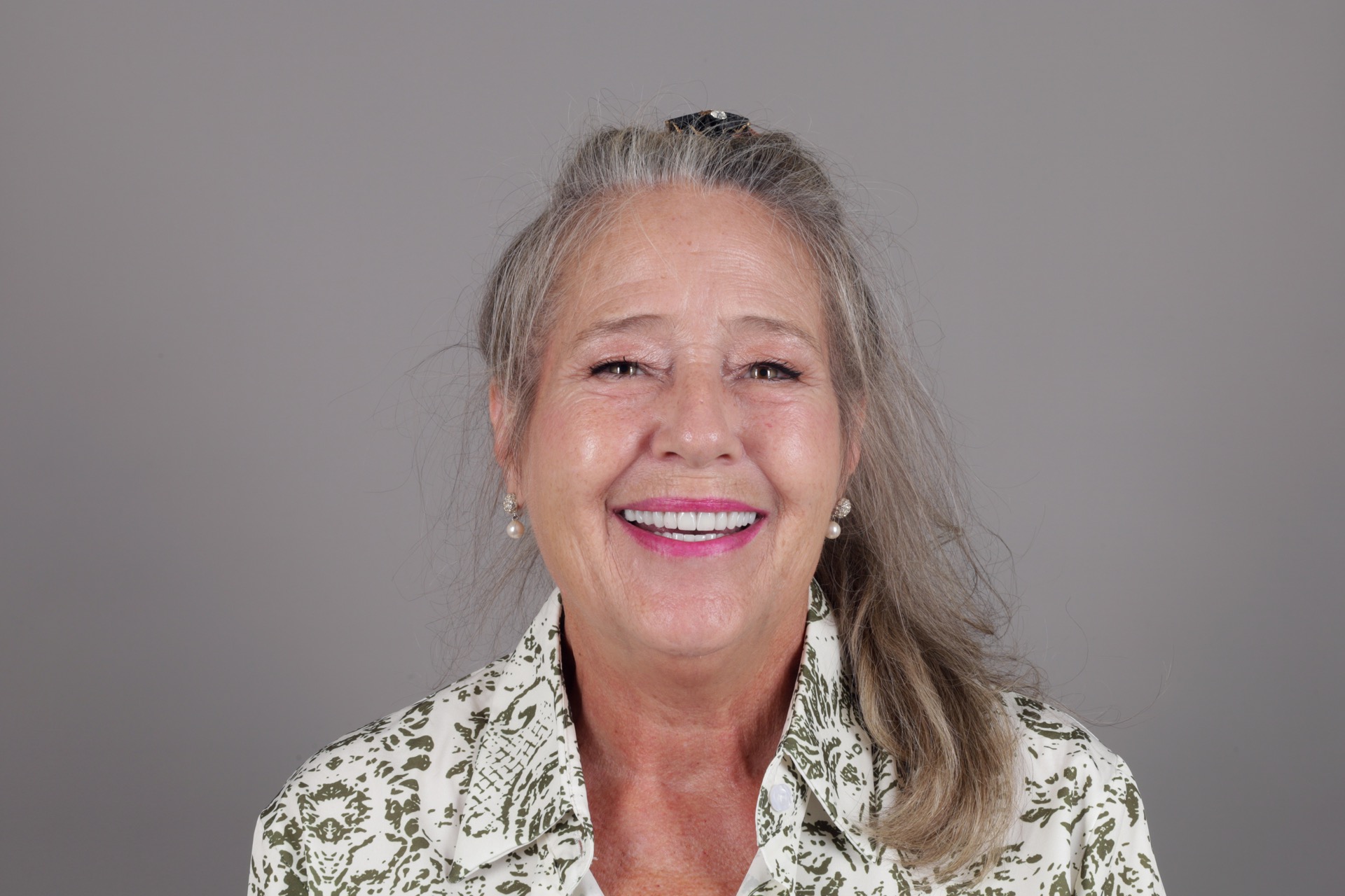 Tracey after full-face portrait