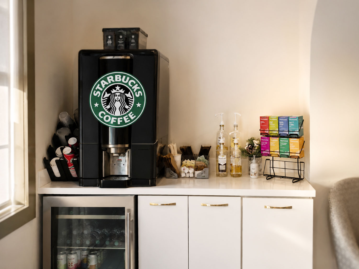 Starbucks beverage center at Dentistry at East Piedmont